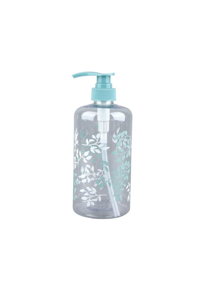 Daiso Pump Bottle with Mint Pump | 750ml | Refillable Soap, Shampoo & Lotion Dispenser for Bathroom & Kitchen - Image 1